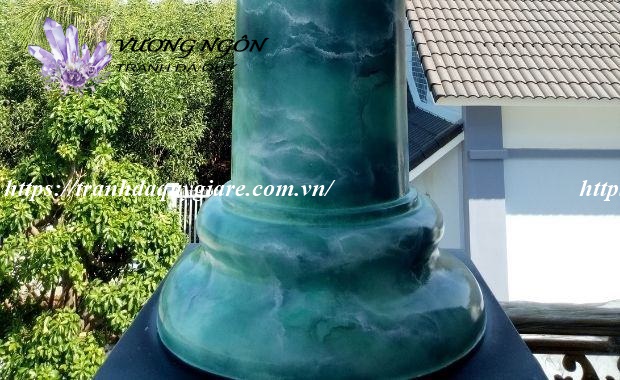 sơn giả đá cẩm thạch màu xanh ngọc