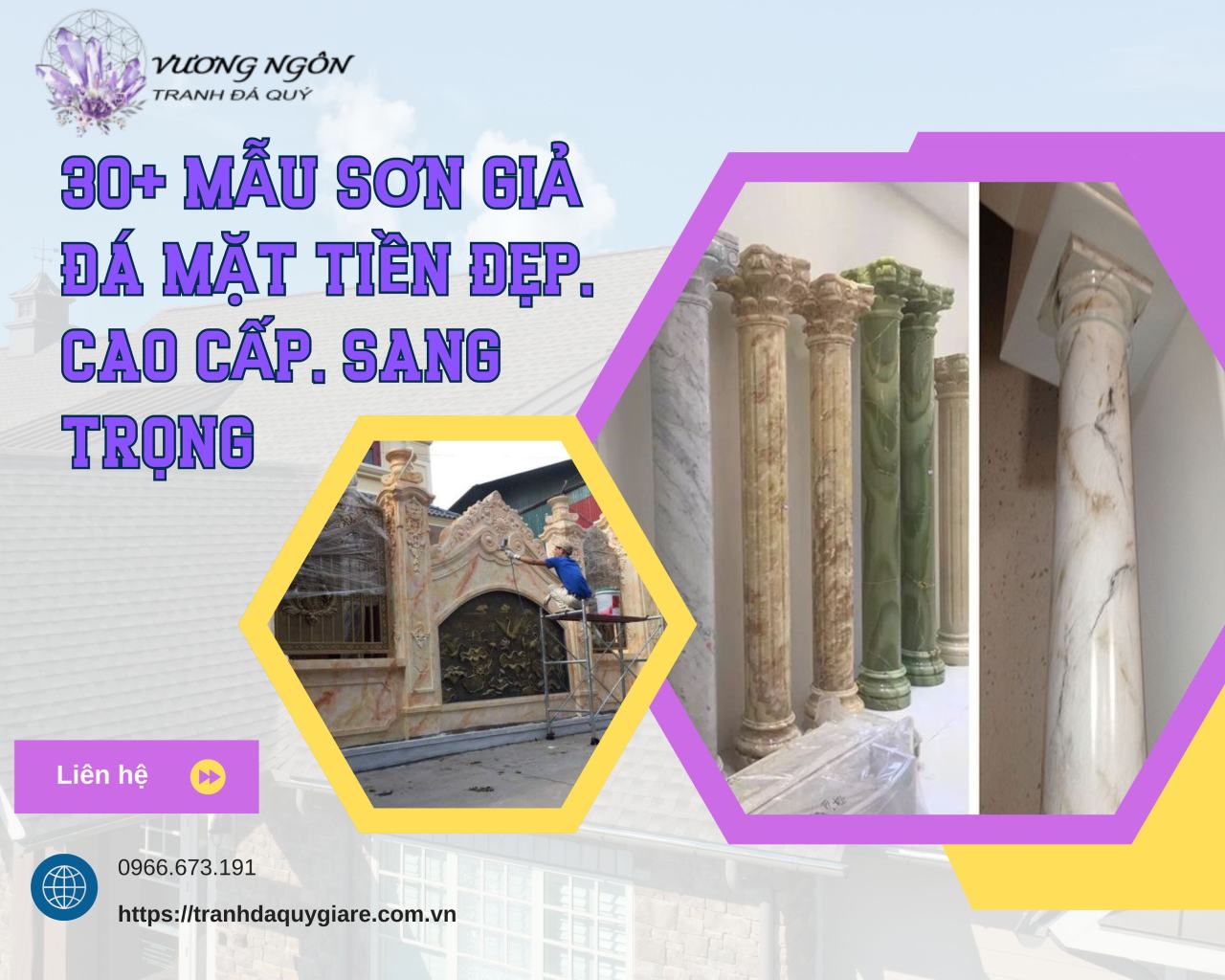 30+ mẫu sơn giả đá mặt tiền đẹp, cao cấp, sang trọng