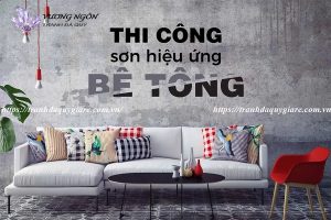 Thi công Sơn hiệu ứng bê tông