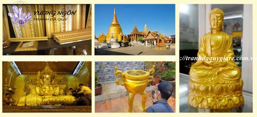 thi công sơn nhũ vàng mạ 24k
