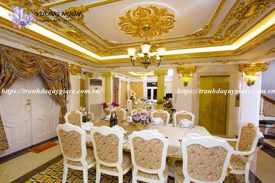 thi công sơn nhũ vàng mạ 24k