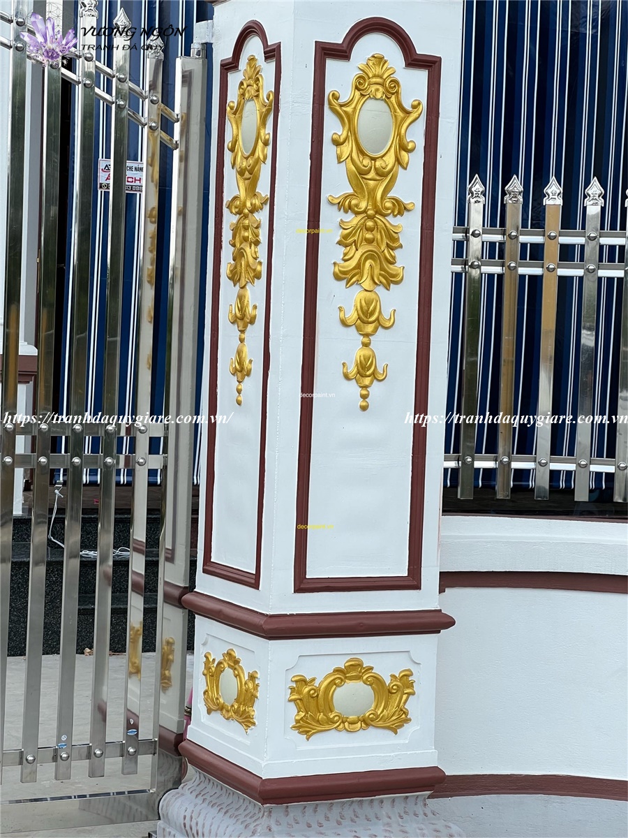 thi công sơn nhũ vàng mạ 24k