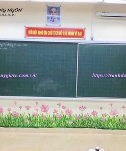 vẽ chân tường lớp học