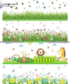 vẽ chân tường lớp học