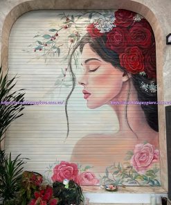 vẽ tranh cửa cuốn