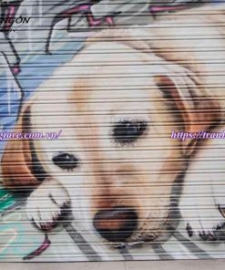 vẽ tranh cửa cuốn