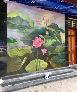 vẽ tranh cửa cuốn