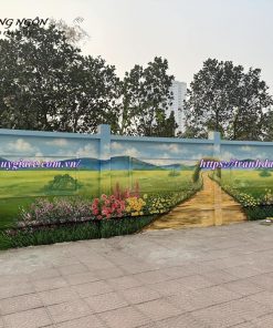 Vẽ tranh đường phố graffiti ngoài trời đẹp