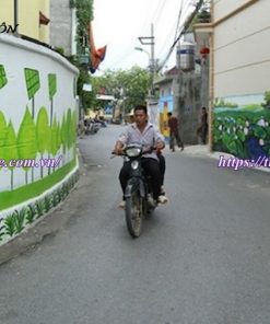 Vẽ tranh đường phố graffiti ngoài trời đẹp