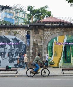 Vẽ tranh đường phố graffiti ngoài trời đẹp