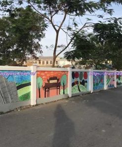 Vẽ tranh đường phố graffiti ngoài trời đẹp