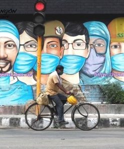 Vẽ tranh đường phố graffiti ngoài trời đẹp