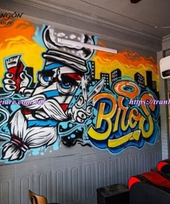 Vẽ tranh tường Barber Shop tiệm hớt tóc, salon tóc