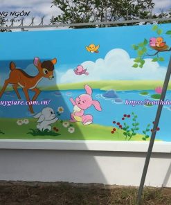vẽ tranh tường mầm non ngộ nghĩnh