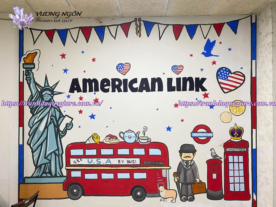 vẽ tranh tường mầm non ngộ nghĩnh