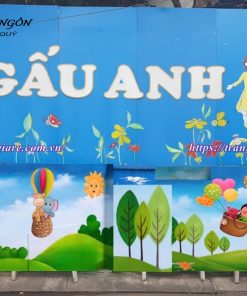 vẽ tranh tường mầm non ngộ nghĩnh