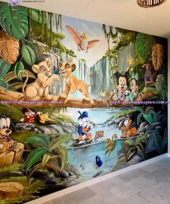 vẽ tranh tường mầm non ngộ nghĩnh