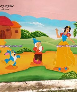 vẽ tranh tường mầm non ngộ nghĩnh