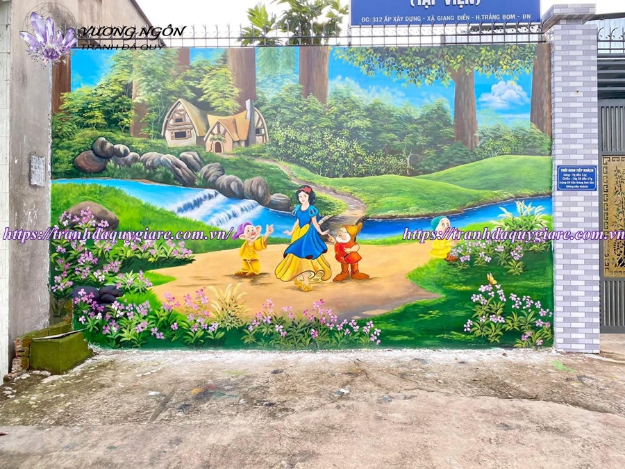 vẽ tranh tường mầm non ngộ nghĩnh