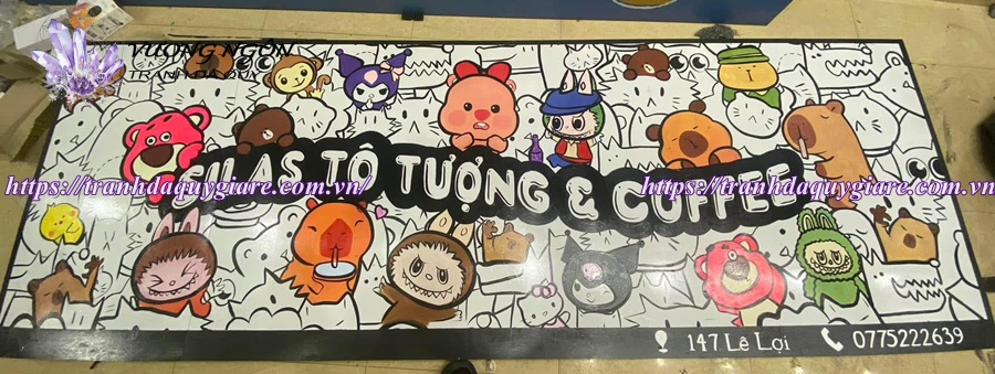 vẽ tranh tường mầm non ngộ nghĩnh