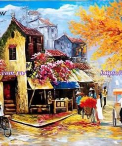 vẽ tranh tường phố cổ Hội An