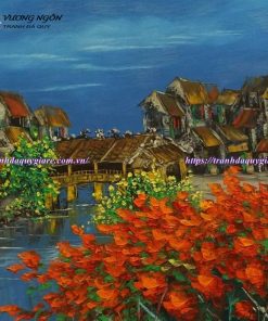 vẽ tranh tường phố cổ Hội An