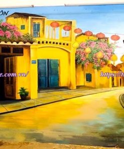 vẽ tranh tường phố cổ Hội An