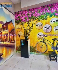 vẽ tranh tường phố cổ Hội An