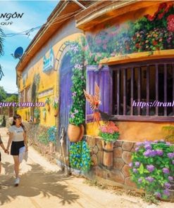vẽ tranh tường phố cổ Hội An