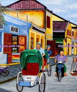 vẽ tranh tường phố cổ Hội An