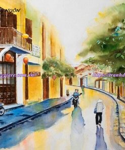 vẽ tranh tường phố cổ Hội An