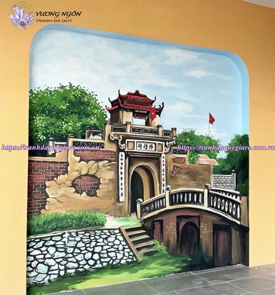 vẽ tranh tường phong cảnh thiên nhiên