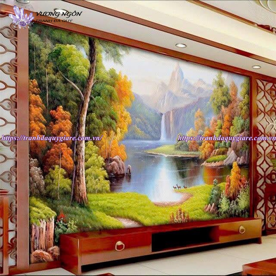 vẽ tranh tường phong cảnh thiên nhiên