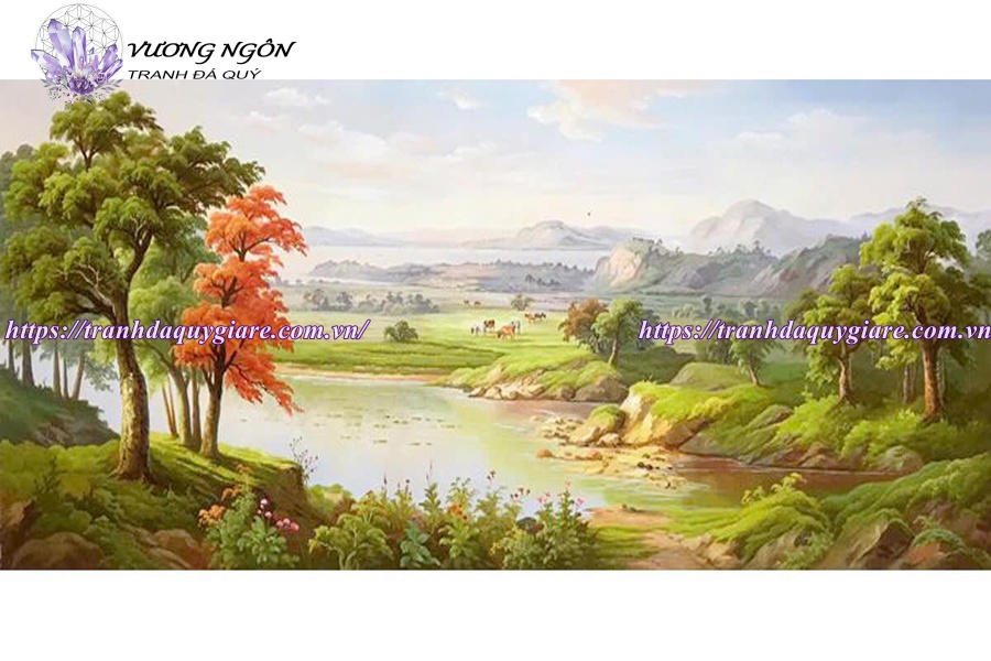 vẽ tranh tường phong cảnh thiên nhiên