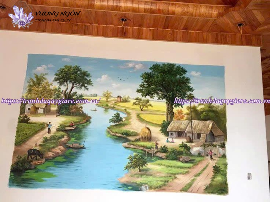 vẽ tranh tường phong cảnh thiên nhiên
