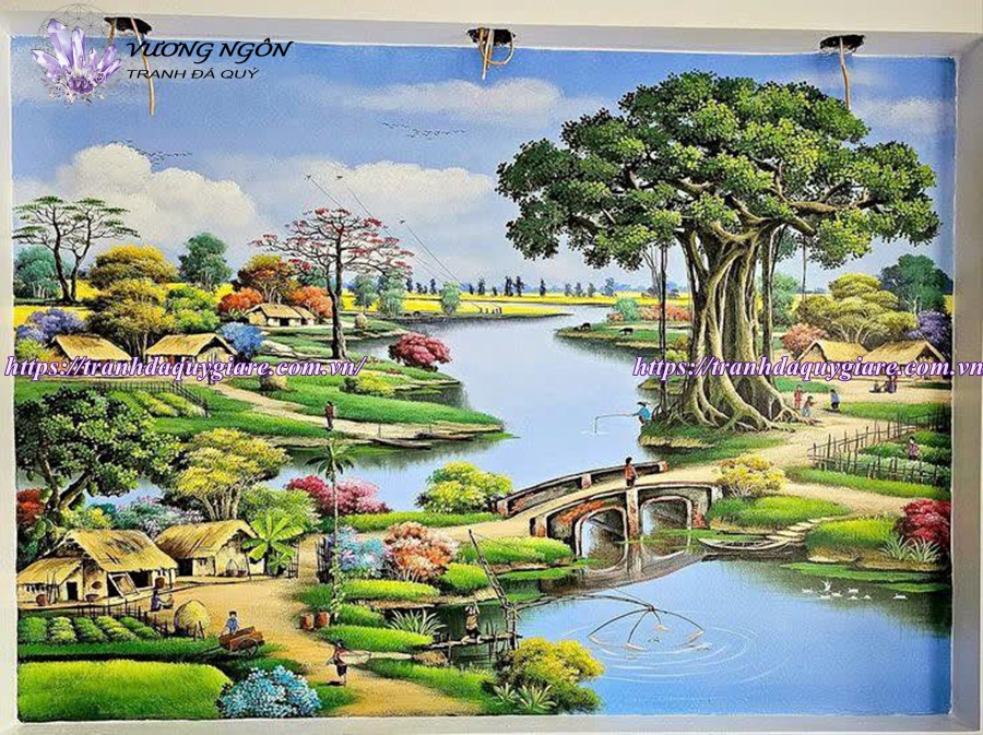 vẽ tranh tường phong cảnh thiên nhiên
