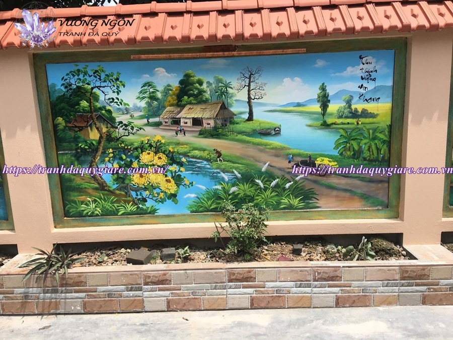 vẽ tranh tường phong cảnh thiên nhiên