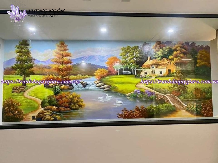 vẽ tranh tường phong cảnh thiên nhiên