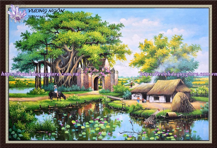 vẽ tranh tường phong cảnh thiên nhiên