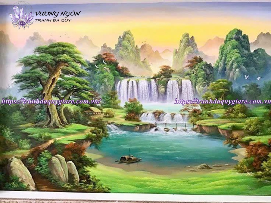 vẽ tranh tường phong cảnh thiên nhiên