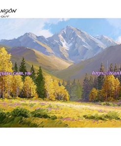 vẽ tranh tường phong cảnh thiên nhiên