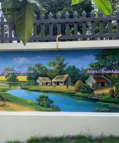 vẽ tranh tường phong cảnh thiên nhiên