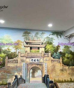 vẽ tranh tường phong cảnh thiên nhiên