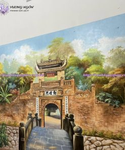 vẽ tranh tường phong cảnh thiên nhiên