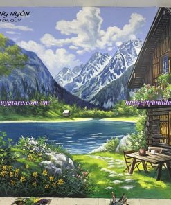 vẽ tranh tường phong cảnh thiên nhiên