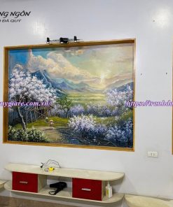 vẽ tranh tường phòng khách