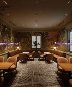 Vẽ tranh tường quán cafe, trà sữa, trà chanh