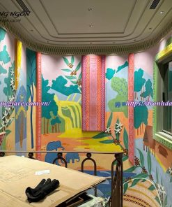 Vẽ tranh tường quán cafe, trà sữa, trà chanh