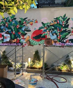 Vẽ tranh tường quán cafe, trà sữa, trà chanh