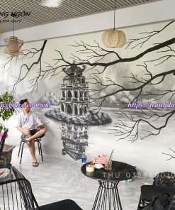 Vẽ tranh tường quán cafe, trà sữa, trà chanh